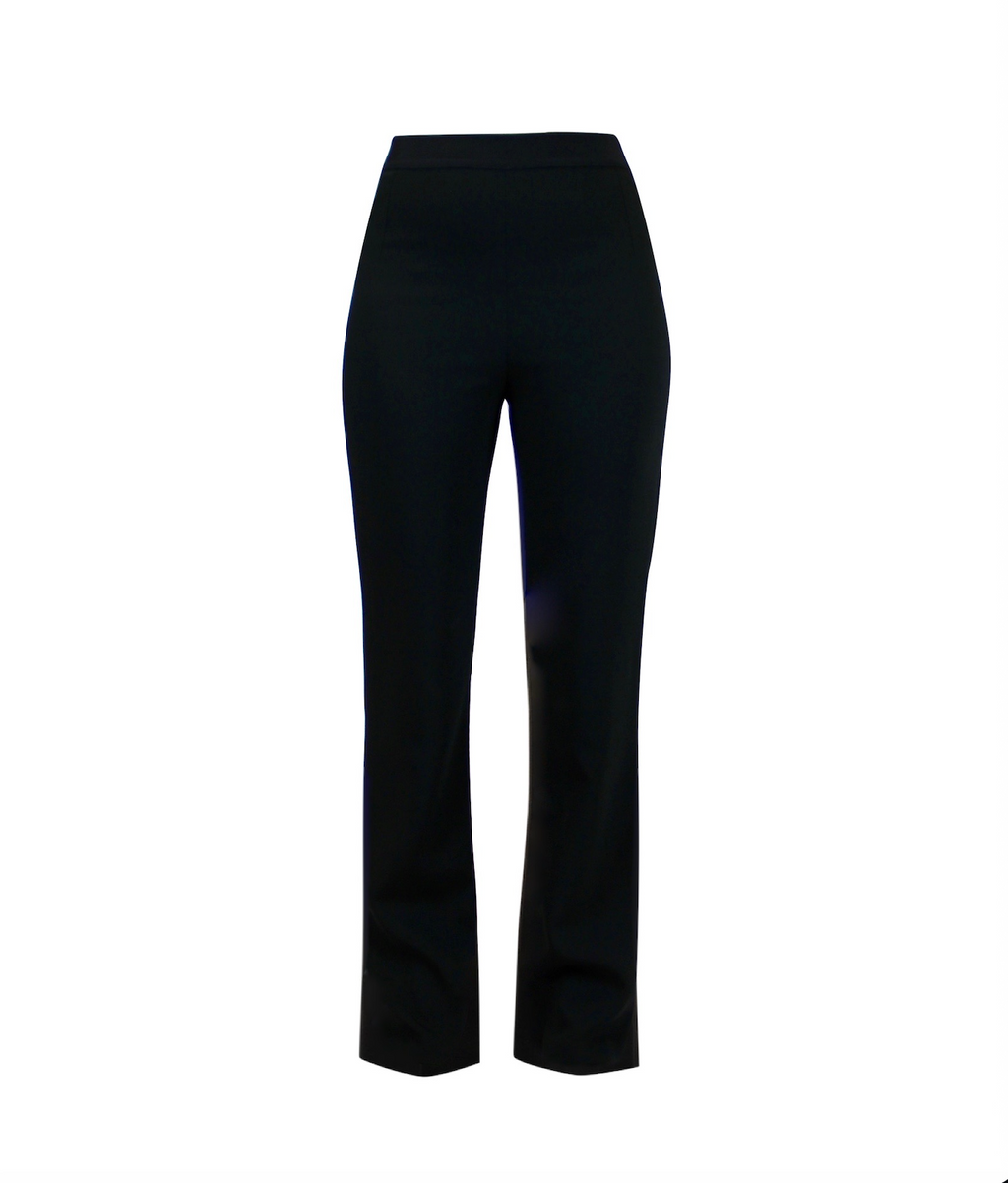 Gerade schwarze Multiplyfashion Hose mit elastischem Gummibund.