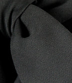 Detail abnehmbarer Multiplyfashion Schalkragen lang in schwarz.