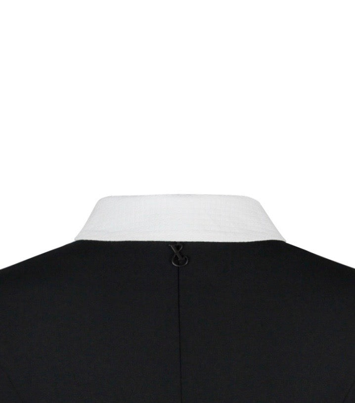 Abnehmbarer Hemdkragen weiß aus Baumwolle Jacquard. 