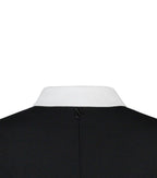 Abnehmbarer Hemdkragen weiß aus Baumwolle Jacquard. 